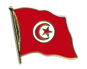 Flaggen Pin Tunesien geschwungen | ca. 20 mm