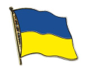 Flaggen Pin Ukraine geschwungen | ca. 20 mm