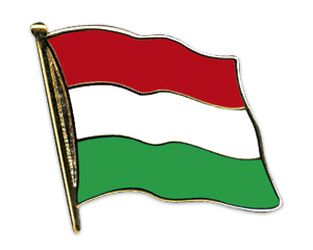 Flaggen Pin Ungarn geschwungen | ca. 20 mm