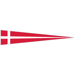 Dänemark Langwimpel | Grösse ca. 30 x 150 cm
