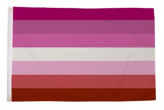 Lesben mit Streifen /  Lesbian Stripes Fahne gedruckt | 60 x 90 cm