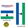 LESOTHO Fahne in Top-Qualität gedruckt im Hoch- und Querformat | diverse Grössen