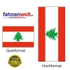 LIBANON Fahne in Top-Qualität gedruckt im Hoch- und Querformat | diverse Grössen
