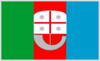 Ligurien/Liguria Fahne gedruckt | 90 x 150 cm