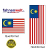 MALAYSIA Fahne in Top-Qualität gedruckt im Hoch- und Querformat | diverse Grössen