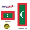 MALEDIVEN Fahne in Top-Qualität gedruckt im Hoch- und Querformat | diverse Grössen