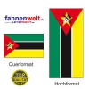 MOSAMBIK Fahne in Top-Qualität gedruckt im Hoch- und Querformat | diverse Grössen