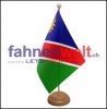 Namibia Tisch-Fahne aus Stoff mit Holzsockel | 22.5 x 15 cm