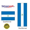 NICARAGUA Fahne in Top-Qualität gedruckt im Hoch- und Querformat | diverse Grössen