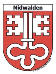 Wappen Nidwalden Aufkleber NW | ca. 13.5 x 17.7 cm