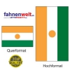 NIGER Fahne in Top-Qualität gedruckt im Hoch- und Querformat | diverse Grössen