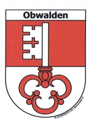Wappen Obwalden Aufkleber OW | ca. 13.5 x 17.7 cm