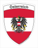Aufkleber Oesterreich mit Adler Wappen | 6.5 x 8.5 cm