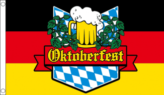Oktoberfest Deutschland Fahne gedruckt | 90 x 150 cm