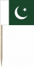 Mini-Fahnen Pakistan Pack à 50 Stück | 30 x 40 mm