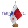 Panama Tisch-Fahne aus Stoff mit Holzsockel | 22.5 x 15 cm