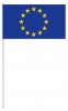 Europa / EU Papier-Fahne am Stab gedruckt Pack mit 25 Stück | 12 x 24 cm