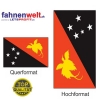 PAPUA NEUGUINEA Fahne in Top-Qualität gedruckt im Hoch- und Querformat | diverse Grössen