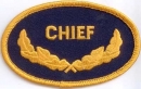 Patch Sticker zum aufbügeln Chief / Chef | 5.5 x 9 cm