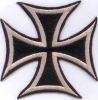 Patch Sticker zum aufbügeln Eisernes Kreuz | 8.3 x 8.3 cm