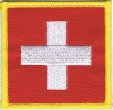 Patch Sticker zum aufbügeln Schweiz quadratisch | 7 x 7 cm