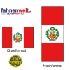 PERU Fahne in Top-Qualität gedruckt im Hoch- und Querformat | diverse Grössen