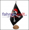 Pirat mit Kopftuch Tisch-Fahne gedruckt | 22.5 x 15 cm