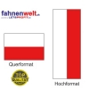 POLEN Fahne in Top-Qualität gedruckt im Hoch- und Querformat | diverse Grössen