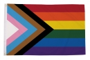 Progress Pride Fahne aus Stoff | 90 x 150 cm