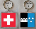 Schlüsselanhänger Aargau / Schweiz | 40 x 40 mm