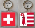 Schlüsselanhänger Jura / Schweiz  | 40 x 40 mm