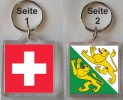 Schlüsselanhänger Thurgau / Schweiz  | 40 x 40 mm