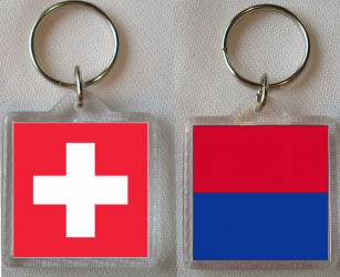 Schlüsselanhänger Tessin / Schweiz  | 40 x 40 mm
