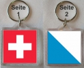 Schlüsselanhänger Zürich / Schweiz  | 40 x 40 mm