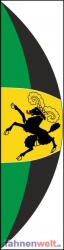 Bogenfahne / Halbrundfahne Kanton Schaffhausen SH inkl. Karabiner