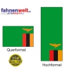 SAMBIA Fahne in Top-Qualität gedruckt im Hoch- und Querformat | diverse Grössen