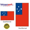 SAMOA Fahne in Top-Qualität gedruckt im Hoch- und Querformat | diverse Grössen