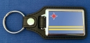Aruba Schlüsselanhänger aus Metall und Kunstleder | ca. 95 X 37  mm