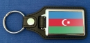 Aserbaidschan Schlüsselanhänger aus Metall und Kunstleder | ca. 95 X 37  mm