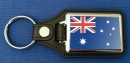 Australien Schlüsselanhänger aus Metall und Kunstleder | ca. 95 X 37  mm