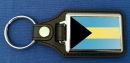 Bahamas Schlüsselanhänger aus Metall und Kunstleder | ca. 95 X 37  mm
