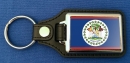 Belize Schlüsselanhänger aus Metall und Kunstleder | ca. 95 X 37  mm