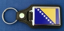 Bosnien und Herzegowina Schlüsselanhänger aus Metall und Kunstleder | ca. 95 X 37  mm