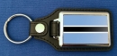 Botsuana | Botsuana Schlüsselanhänger aus Metall und Kunstleder | ca. 95 X 37  mm