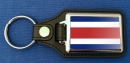 Costa Rica Schlüsselanhänger aus Metall und Kunstleder | ca. 95 X 37  mm