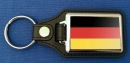 Deutschland ohne Adler Schlüsselanhänger aus Metall und Kunstleder | ca. 95 X 37  mm
