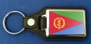 Eritrea Schlüsselanhänger aus Metall und Kunstleder | ca. 95 X 37  mm