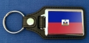 Haiti Schlüsselanhänger aus Metall und Kunstleder | ca. 95 X 37  mm