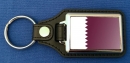 Katar Schlüsselanhänger aus Metall und Kunstleder | ca. 95 X 37  mm