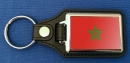 Marokko Schlüsselanhänger aus Metall und Kunstleder | ca. 95 X 37  mm